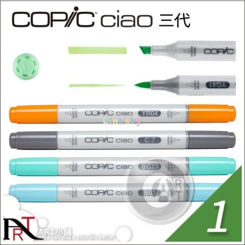 Copic Ciao Markers,3 Generation Are Available In 180 Colors, Monochrome 1 Area,non-toxic,Dries Acid Free,Alcohol-based Ink