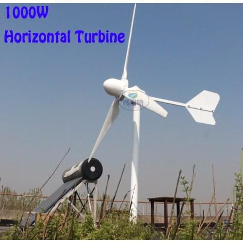 NEW 1000w home use wind generator for wind solar hybrid grid on off tie wind turbine 110v 220v380v avaliable