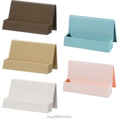 Plastic Office Business Name Card Holder Storage Display Stand Rack Desktop Table Organizer O09 20 Dropship