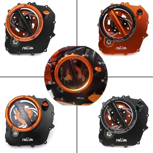 Clear Engine Clutch Cover Guard Protector for KTM 390 Duke RC 2018-2020 18-20 2019 Aftermarket Motorcycle Parts Black Aluminum