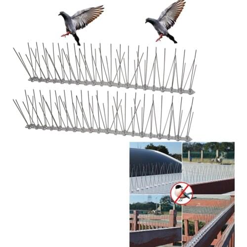 Outdoor bird repellent stainless Spikes Eco-friendly Anti Nail For Pigeons Owl Small Fence roof sign protector Deterrent Tool
