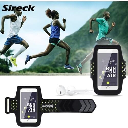 Sireck Sport Running Bag 5.8'' Waterproof Armband Men Women Run Jogging Arm Bag Phone Case Gym Arm Band Belt Bag Accessories