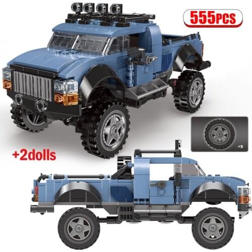 City Off-road Vehicle Model Building Blocks Technical Racing Car Super Pickup Truck Figures Moc Bricks Toys for Children Gift