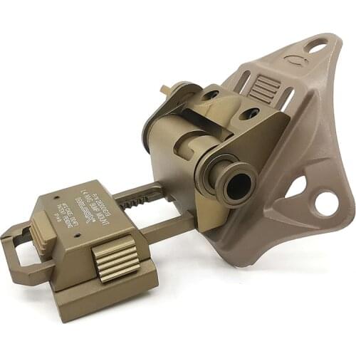 Tactical Outdoor Hunting Helmet Accessories Aluminum Alloy L4G19 Mount CNC Helmet NVG Bracket