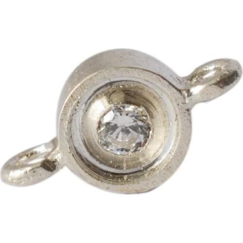 Solid 925 Sterling Silver Necklace/Bracelet/Earring Link Connector Beads, jewelry DIY silver findings/components