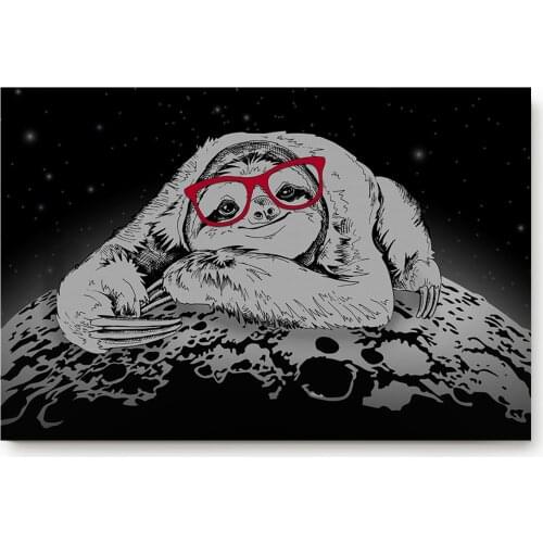 Animal Sloth Moon Lazy Gray Bathroom Kitchen Living Room Carpet Doormat Home Decor Non-slip Floor Mat