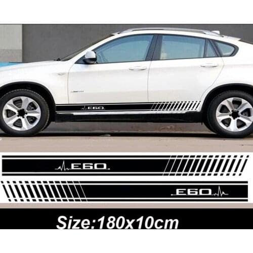 2pcs Lastest design car side body sticker for BMW E46 E36 E39 E90 E60 E92