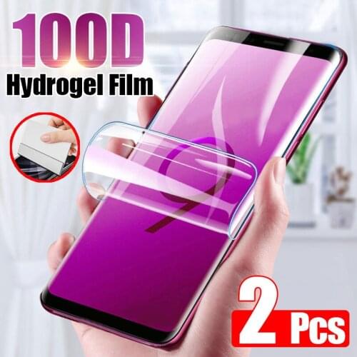 2pcs Screen Protector Compatible for Samsung Galaxy S10 S9 S8 S20 Plus Ultra Note 10 Film Not Glass Full Cover Soft DU55