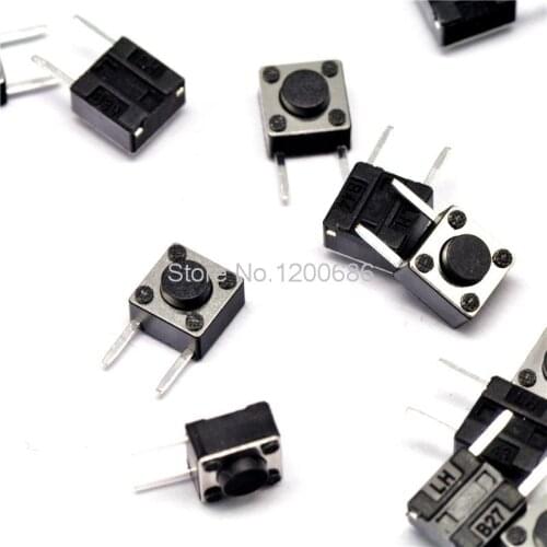 6 * 6 * 4.3MM touch switch pin / side-foot side of the two-button switch