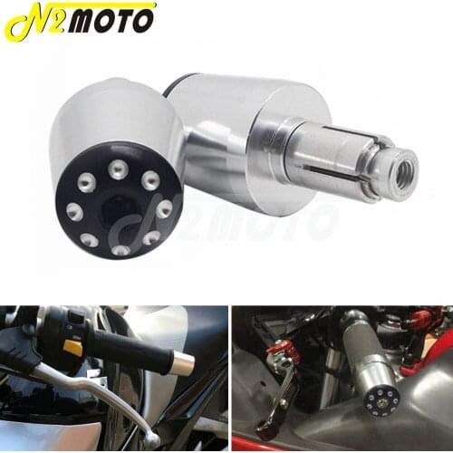 7/8'' 22mm Universal Motorcycle ATV Handlebar Grips End Handle Bar Cap End Plug For Honda Yamaha Suzuki Kawasaki Ducati BMW