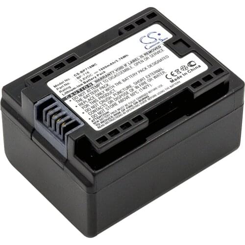 CS 1600mAh/5.76Wh battery for Canon IXIA HF M56,IXIA HF R306,LEGRIA HF R36,LEGRIA HF R37,LEGRIA HF R38,VIXIA HF M50
