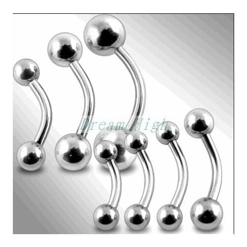 Free Shipping Eyebrow ring Erybrow pircing 316L surgical steel fashion Body piercing Jewelry 100pcs/lot Promotional Gift