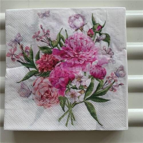 Decoupage table paper napkins elegant tissue vintage towel flower butterfly stamp birthday wedding party home beautiful decor 20