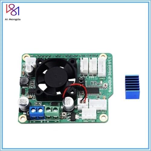3D Printer Parts Nanno DLP Shield V1.1 Expansion Board With DRV8825 MOS Controlled For Raspberry Pi 3B E NanoDLP Light-cured