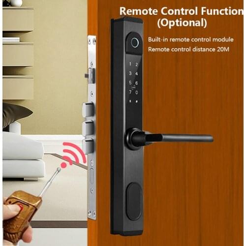 Wifi Electronic Smart Lock With Tuya App Open Door Remotely S876 Home Security Biometric Fingerprint Door Lock
