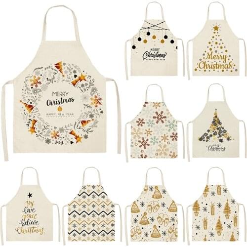 Christmas tree snowflake pattern kids apron Apron for children For home and kitchen House cleaning alpaca customizable apron