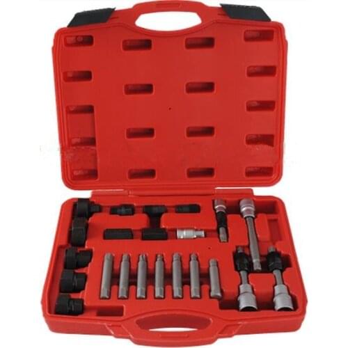 Hot Sale Professional 23Pc alternator freewheel pulley installation removal tool Automotive Tools alternator pulley repair tools