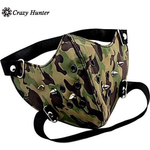 SteamPunk camouflage Mask Masquerade Costume Halloween Biker Rock Goth