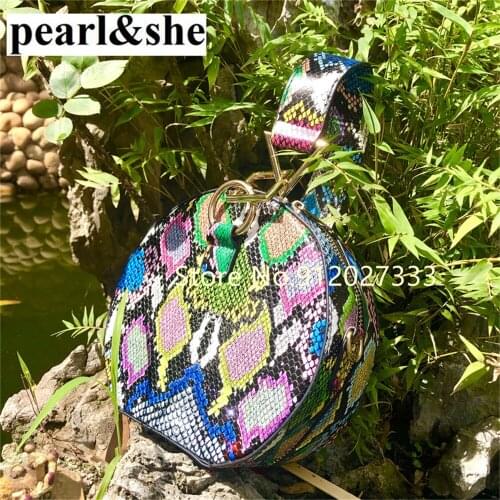 2021 INS Hot Snake Multi Colors Unique Round Circular Handbags Female Ladies All Match Brand Bags Women