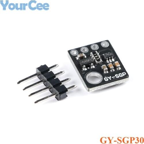 SGP30 Gas Sensor Module Air Quality TVOC eCO2 Carbon Dioxide Measurement GY-SGP30 Formaldehyde Air Detector Module 3.3V 5V IIC