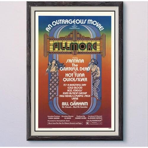N092 FILLMORE Vintage Classic Movie Wall Silk Cloth HD Poster Art Home Decoration Gift