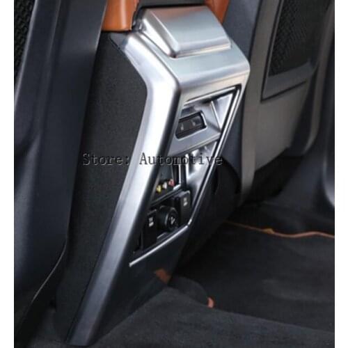 For Land Rover Discovery Sport 2015-2017 Car-Styling ABS Chrome Rear Seat Air Condition Outlet Cover Trim Sticker Auto Accessory