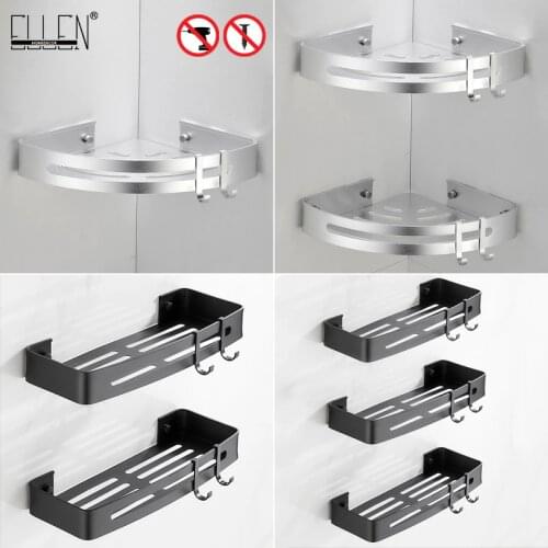 Bath Corner Shelf Bathroom Shower Shelf Nail-free Shampoo Holder Shelves Storage Shelf Rack Bathroom Basket Holder EL99