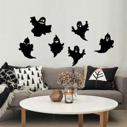 Halloween Ghost Wall Stickers, Funny Monster Scream Wall Decals for Home Office Decor