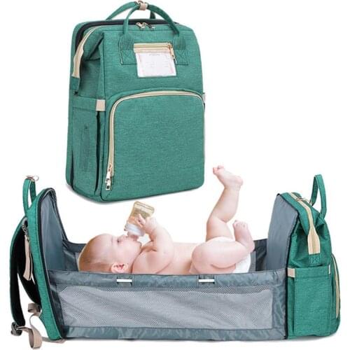 Portable Diaper Bag Baby Travel Backapack Baby Bed Diaper Changing Table Pads For Mom Dad Baby