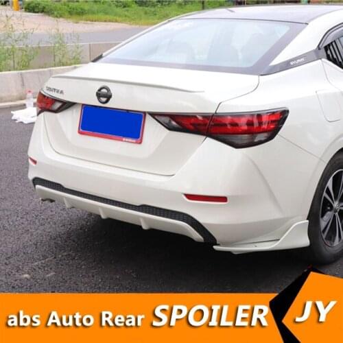 For Sentra SYLPHY Spoiler 2020-2021 Nissan Sentra RS High Quality Spoiler ABS Material Car Rear Wing Primer Color Rear Spoiler