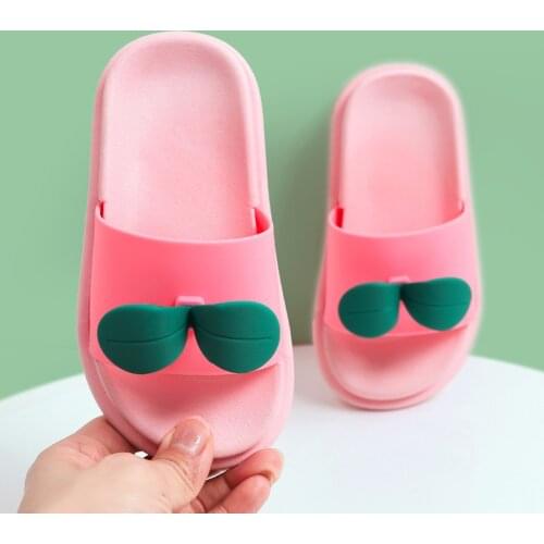 TELOTUNY slippers Kids Baby Boys Girls Cute Cartoon 3D Leaf Floral Non-Slip Slippers Children Beach Shoes Home Flip Flops