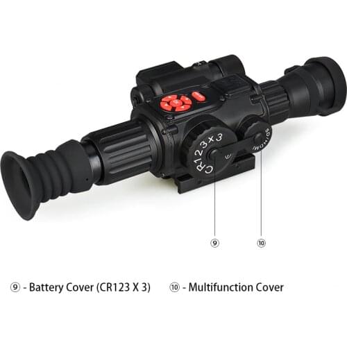 EAGLEEYE New Arrival Tactical 5X Magnification Night Vision Scope OLED Display For Hunting Telescope HS27-0030