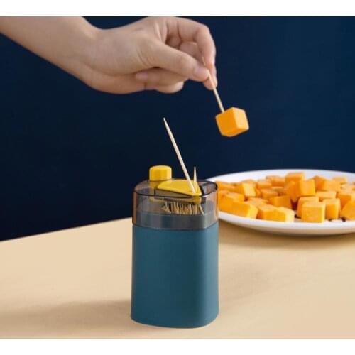 Creative Automatic Toothpick Holders Plastic Toothpick Storage Box Holder Case Home Table Organizer