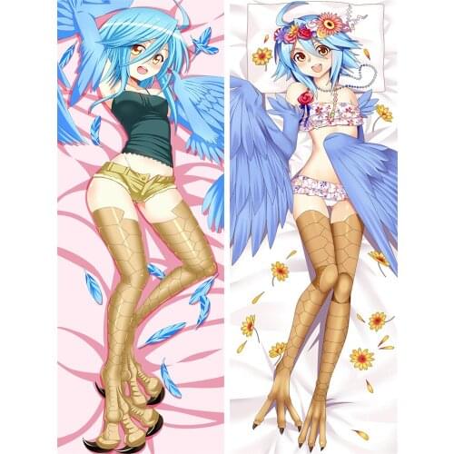 Anime pillowcase Monster Musume no Iru Nichijou characters sexy girl Papi otaku Dakimakura pillow cover hugging body pillowcase