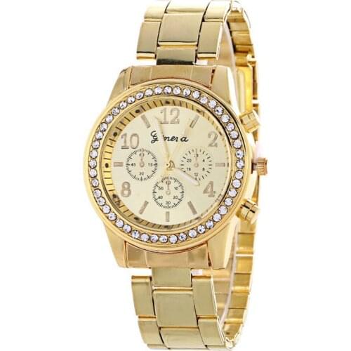 2019 Best Selling Women Watches Geneva Fashion Classic Hot Sale Luxury Stainless Steel Analog Quartz WristWatches relogio femini