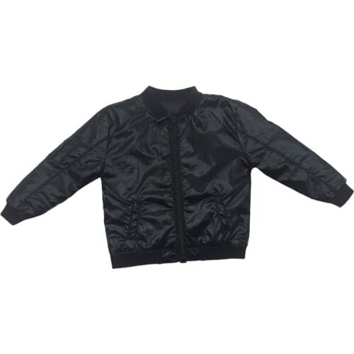 1/6 Scale Black Fashion Men Jacket Coat For 12'' Male Figures Doll