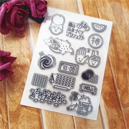 11*16CM Hot sale feather Clear Stamps / Silicone Seals Roller Stamp for DIY scrapbooking photo album/Card Making