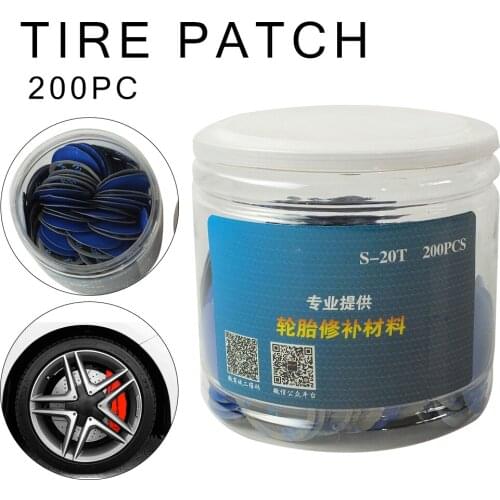 200PCS Super Tire Patch Puncture Repair Kits Tire Inner Tube Rubber Patches Car Repair Tool for Motor Bicycle Bike