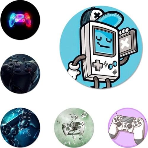 58mm funny Game Controller Retro Icons Pins Badge Decoration Brooches Metal Badges For Clothes Backpack Decoration