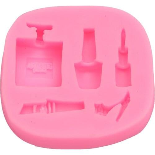 7.7*7*1CM DIY Sugar Craft Cake Perfume Bottle Petal Cake Silicone Mold Fondant Mold Cake Decorating Tools Gum Paste Mold