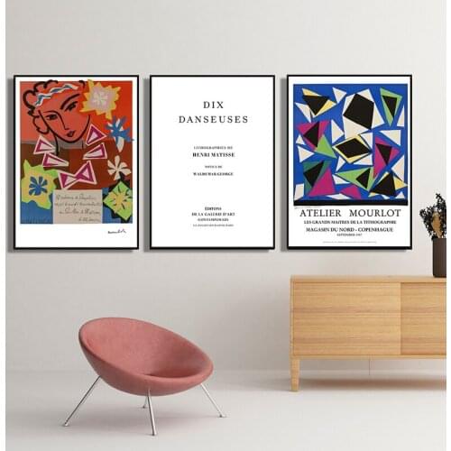 Abstract Henri Matisse Fashion Retro Posters And Prints Portrait Wall Art Canvas Painting Pictures For Living Room Home Decor