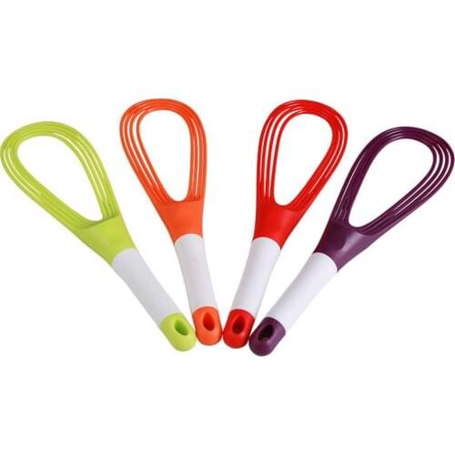 Egg Beater Egg Tools Multifunctional Rotary Manual Egg Beater Mixer Mini Plastic Kitchen Whisk Bake Kitchen Tool Silicone Eco