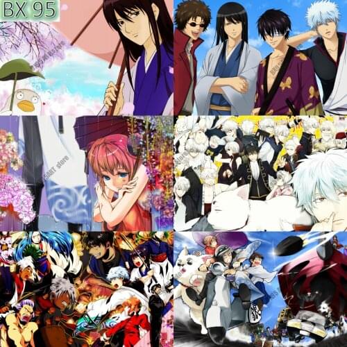 Anime Full Square Diamond Painting Gintama Japan 5D DIY Diamond Embroidery Cross Stitch Kits Handmade Gift Home Decoration