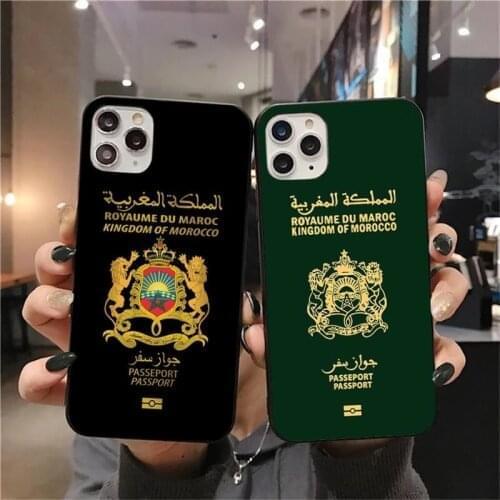 Coat Of Arms of Morocco Flag Passport Phone Case For iphone 12 11 Pro Max Mini XSMax 8 7 6 6S Plus X SE 2020 XR Back Cover Shell