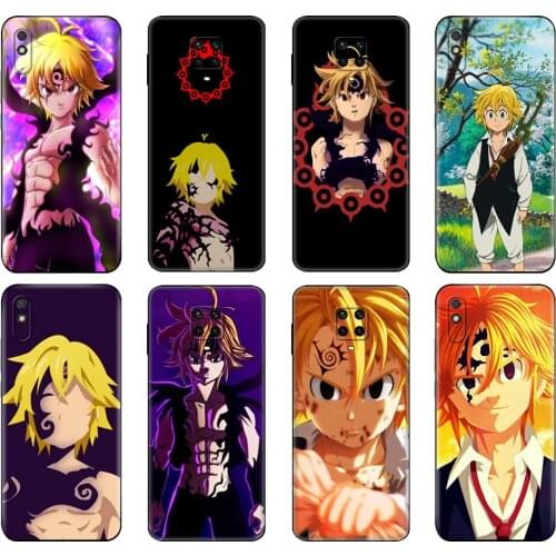 Black tpu Case For Xiaomi Redmi 7A 8 8A 9 9A 9C Case Redmi Note 8T 8 Pro T Note 9 9S 9 Pro Case Seven Deadly Sins Meliodas
