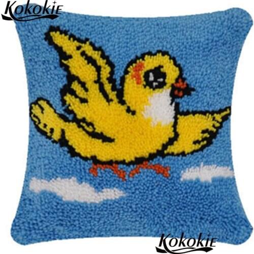 Diy Needlework carpet mat Crocheting Kit Rug Yarn 3d cushion blanket Handmade Embroidery Pillowcase Latch hook rug pillow kits