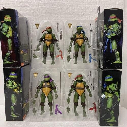 NECA Figure Shredder Krang Turtle Leonardo Michelangelo Donatello Raphael Action Figure Classic Movie 1990s Film