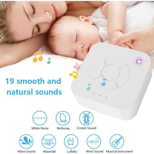 White Noise Machine USB Rechargeable Timed Shutdown Sleep Sound Machine For Sleeping & Relaxation Baby Adult Office Baby Care