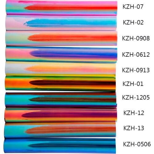 HOHOFILM 25m 9colors Holographic Cutting Vinyl Adhesive Sticker Craft Vinyl Sheets Roll Sign making vinyl for Silhouette