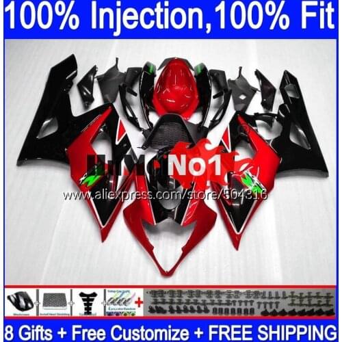Injection For SUZUKI GSX R1000 GSXR-1000 2005 2006 21MC.101 New red blk GSX-R1000 GSXR 1000 1000CC 05 K5 GSXR1000 05 06 Fairing
